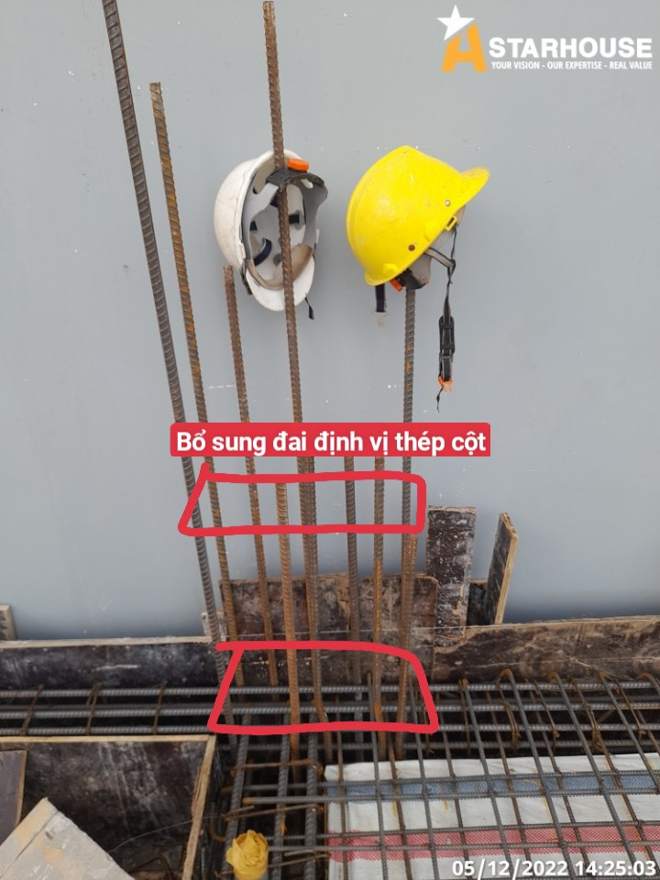 Đai định vị thép cột tại chân cột