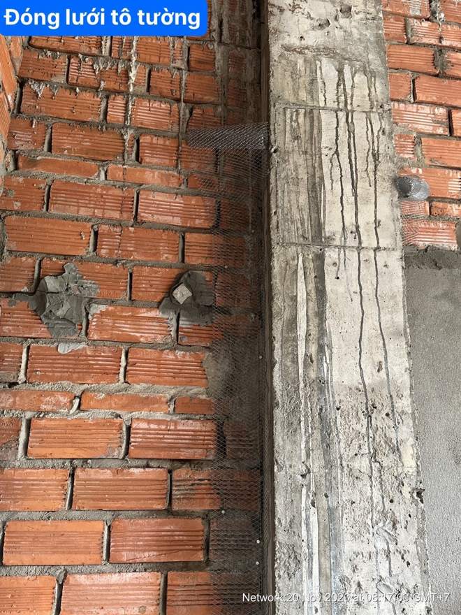 Lưới chống nứt tại mép gạch – bê tông