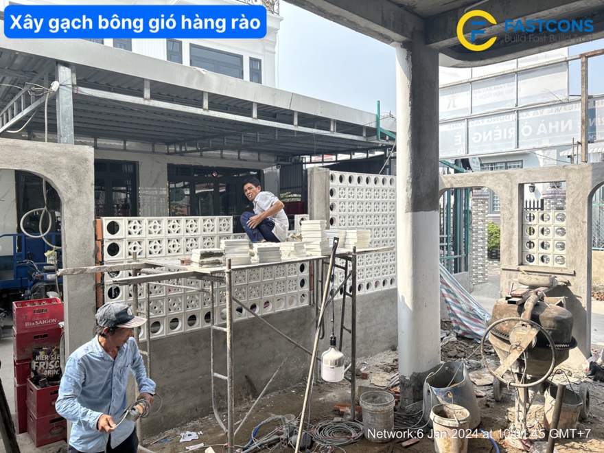 Gạch bông gió hàng rào đúng chủng loại hợp đồng