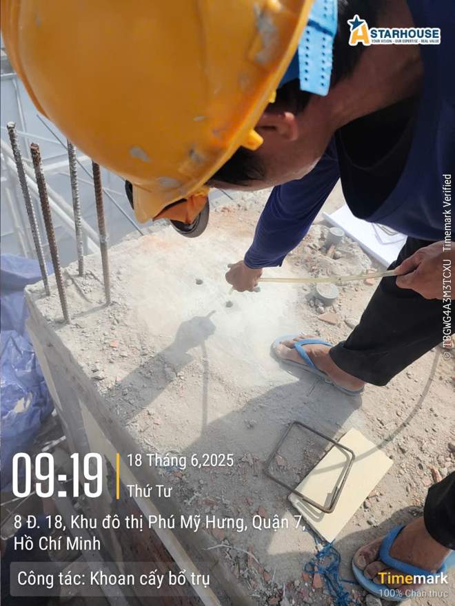 Khoan cấy thép bổ trụ