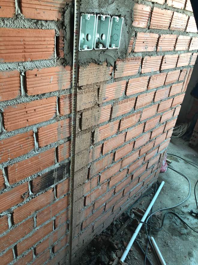 Khối xây thẳng phẳng, mạch vữa đều — nghiệm thu