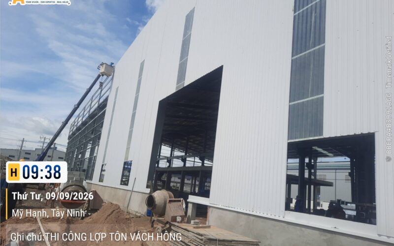 Giám sát thi công nhà xưởng Nguyên Phong Metal – Tây Ninh