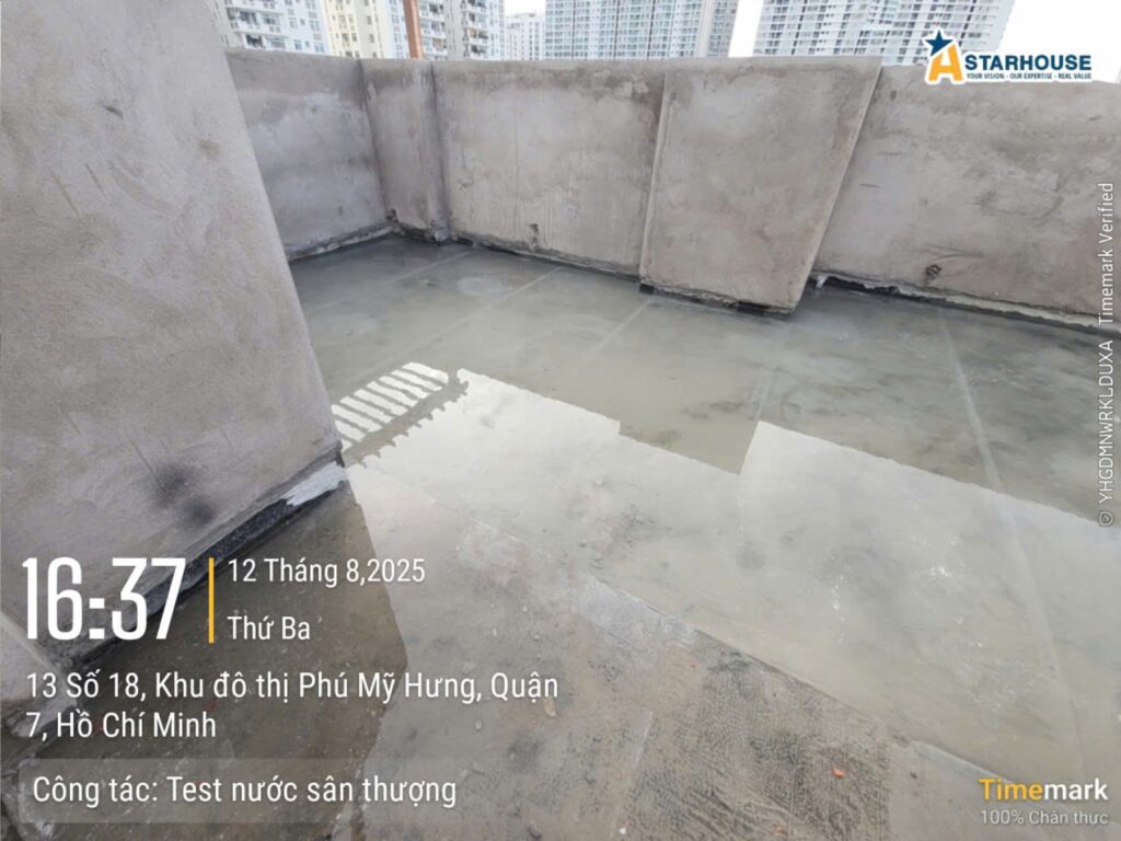 Ngâm thử nước chống thấm