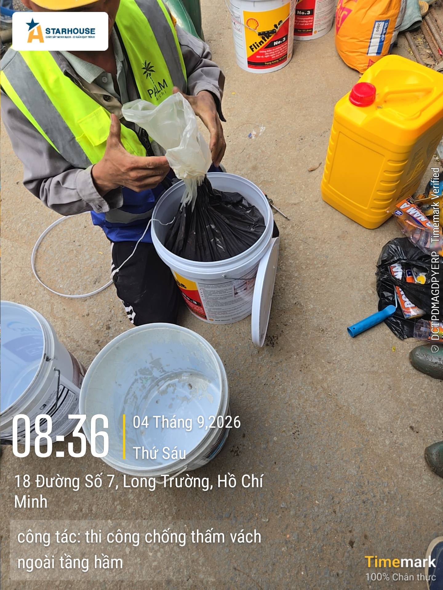 Thi công chống thấm vách